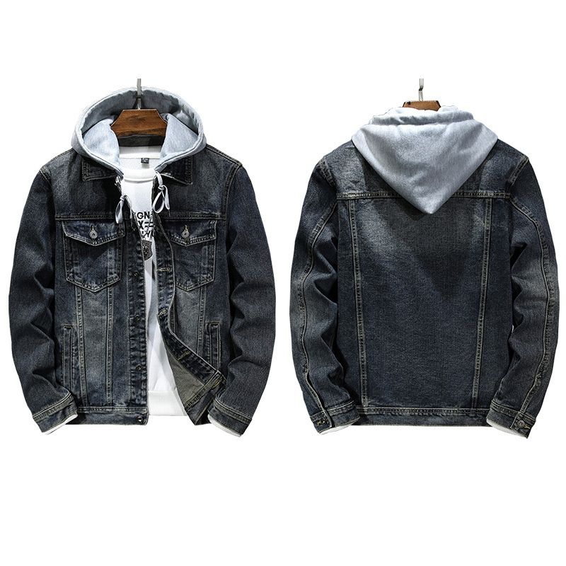Loom 2025 New Men's Fashion Brand Spring Autumn American Retro Versatile Detachable Hooded Denim Jacket For Men_mkmklike.com