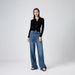 Nanyou High-End Lyocell Wide-Leg For Women, 2025 Spring New Style, Loose, Slimming, Straight-Leg, Floor-Length Jeans_mkmklike.com