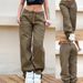 Women's Clothing Ins Street Style Retro Multi Pocket Belt Casual Workwear Jeans For Women_mkmklike.com