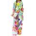 Women's Style Printed Loose Long Sleeve Wide Leg Pants Fashion Suit_mkmklike.com