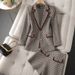 Women's Clothing Socialite elegant style suit two-piece spring and autumn printed suit _mkmklike.com