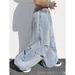 Unisex Oversized Denim Pants – High Street Distressed Jeans For Streetwear Looks (S-3xl) Effortless Styling_mkmklike.com