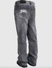 Men's Heavyweight Washed Denim Jeans - Graffiti Letter Print & White Splatter Paint Designer Jeans AAA_mkmklike.com