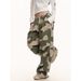 Men's Clothing Vintage American Camouflage Cargo Jeans For Men & Women - Oversized Straight-Leg Drop Crotch Jogger Pants With Drawstring Waist_mkmklike.com