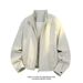 Cleanfit Deconstructed Three-proof For Men, Spring Trendy American-style Short Workwear Jacket With Stand-up Collar,_mkmklike.com