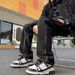 Nordmann European And American Style Retro Patchwork Slimming Jeans For Men, Ins Trendy Brand, Loose Straight Hip-Hop High Street_mkmklike.com