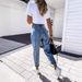 Slim Fit Stretch Denim Pants For Women & Men – High Waist Skinny Jeans With Washed Finish, Comfortable & Stylish For Casual & Office Wear_mkmklike.com