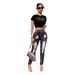 Women's Clothing New Style Washed Creative Tie Dyed High Waist Elastic Hip Lifting Versatile Ladies Denim Trousers_mkmklike.com