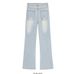 Distressed Splatter Wash Jeans For Men – Slim Fit Stretch Denim With Artistic Patchwork (S-3XL) | Trendy Cropped Ankle Length For Streetwear Looks_mkmklike.com