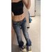 Y2K Low-Rise Flared Jeans For Women – Distressed Embroidered Denim Pants With Bodycon Fit (S-XL, Retro Streetwear)_mkmklike.com