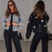 Women’s Embellished Denim Jacket – Heavy Beaded Bohemian Oversized Coat (S-3XL)_mkmklike.com