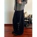 American Design Style Multi Breasted Eye Curved Jeans For Men, Lazy And Relaxed Casual Wide Leg Floor Pants_mkmklike.com