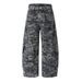 American Style Camouflage Wide-Leg Cargo Trendy Brand Men's Loose Fit Scimitar Pants Deconstructed Cut Denim Trousers_mkmklike.com