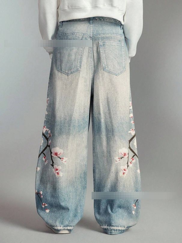 90s Vintage Washed Denim Jeans – High Waist Straight Leg For Streetwear & Y2K Revival (Blue, S-XXL)_mkmklike.com