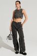 2027 Fashion European-USA Style Detachable Concealed Button Design Irregular Jeans Women High Waist Straight Type Washed Denim Pants_mkmklike.com