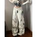 Vintage Y2K Aesthetic Oversized Tie-Dye Cargo Jeans For Men & Women - High Waist Wide Leg Streetwear Pants With Distressed Details (S-3XL)_mkmklike.com