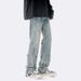 Nordmann Men's Jeans American Retro Slim Straight Slimming Autumn Winter Design High Street Cool Heavy-duty Casual Pants_mkmklike.com