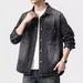 Workwear Denim Jacket Men's Long Sleeved Shirt High-end Trendy Brand Retro Denim Jacket Men_mkmklike.com