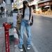 Women's Clothing Light Wash Straight Leg Jeans For Women – High Waist, Relaxed Fit, Stretchy Comfort (XS-XL, Classic Blue Shades)_mkmklike.com