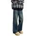 Denim Blue Wide Leg Jeans Men's New Style Loose Water Washed Youth Spring And Autumn Mid Waist Sports Trend_mkmklike.com