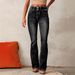 Vintage Stretch Flared Jeans – Retro Wash & High Waist (3 Colors)_mkmklike.com
