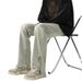 Nordmann Mud Yellow Jeans Men Autumn Winter American Style Slim Fit Slimming Long High Street Zipper Split Casual Pants_mkmklike.com