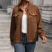 Women's Clothing lapel cardigan autumn new retro Maillard jacket coat_mkmklike.com