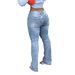 Women's Clothing Women's High Waist Ripped Flared Jeans Stretch Slim Fit Long Pants Spring Summer Style Frayed Edges Clothing_mkmklike.com