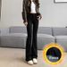 Women's Black Jeans 2024 Spring/summer New Style High-waisted Slimming Straight Loose Drapey Flared Trousers Trendy_mkmklike.com