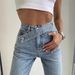 Hot Girl Summer New Fashion Oblique Belt Loose Slim High Waist Wide Leg Straight Jeans Women's Trousers Trend_mkmklike.com