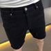 Men's Clothing Rhinestone Embellished Denim Shorts High Street Style New Summer Five Point Pants Summer Style_mkmklike.com