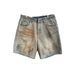 Men's Summer Casual Retro Distressed Ripped Denim Shorts Straight Leg Loose Fit Trendy Five Point Pants_mkmklike.com