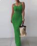 Women's Clothing Tight Dress Sleeveless Temperament Dress Long Skirt_mkmklike.com