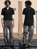 Men's Clothing Printed Jeans Straight Leg Loose Fit Long Pants Printed Straight-Leg Jeans – Washed Denim Pants With Urban Street Art Design (XL-3XL)_mkmklike.com