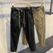 Men's Casual Loose Straight Leg Stretch Denim Long Pants Spring Autumn New Trendy Japanese Style_mkmklike.com