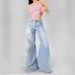 Trendy Girl Closet European And American Style Retro Mid-Low Waist Wide-Leg Loose Non-Stretch Elegant Versatile Denim Floor-Length Pants_mkmklike.com