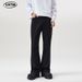 LKTM High Street Black Curved Flare Jeans Men's Wear Archer0603 Trendy Floor Length Pants for Men And Women_mkmklike.com