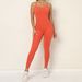 Women'sl Fashion Sexy Bodysuits Solid Color High Jumpsuit Casual Pants_mkmklike.com