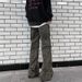 Vintage Washed Distressed High-Waisted Relaxed Fit Wide-Leg Jeans For Men – Streetwear Retro Style_mkmklike.com