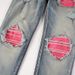 High Street American Trendy Brand Ripped Patch Jeans Men's Retro Elastic Slim High Street Jeans Men's Clothing 6806_mkmklike.com