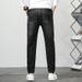 Large Size Men's Clothing Slim Drawstring Elastic Waist Jeans Men's Fattened Plus Size Business Jeans Men's One-piece Delivery_mkmklike.com