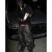 Men's Jeans Vitnage Hip Hop Zipper Wax Coated Original For Men Straight Ropa Hombre Black Denim Trousers Streetwear_mkmklike.com