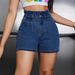 Plus Size High Waisted Distressed Denim Shorts For Women – Vintage Washed, Relaxed Fit, Raw Hem Streetwear Hot Pants (0xl-3xl, Dark Blue, 70% Cotton)_mkmklike.com
