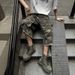 Men's Retro Heavyweight Camouflage Cargo Capri Pants Summer/Autumn Large Pocket Frayed Edge Shorts Trend_mkmklike.com