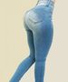 Women's High Waist Stretchy Skinny Jeans - Tummy Control & Booty Lift - Classic Blue Denim Pants For Work & Casual_mkmklike.com