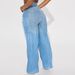 Women's Clothing Retro Loose Scimitar Wide Leg Straight Jeans_mkmklike.com