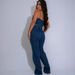 Women's Clothing Spring And Summer New Women's Fashion Suspender Tube Top And Denim Trousers Suit Two Piece Set_mkmklike.com