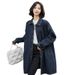 Chicco New 2025 Autumn Royal Sister Style Casual Socialite Women's Cotton Polo Collar Loose Fit Ladies Denim Jacket_mkmklike.com