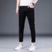 High-End Handsome Pure Black Jeans Men Slim Fit Skinny Slimming Stretchy Versatile 2024 New Men's Pants_mkmklike.com