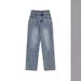 Plus-size Loose-fitting American Retro Straight-leg Jeans For Women, Autumn Wear, High-waisted, Slimming, Stylish_mkmklike.com